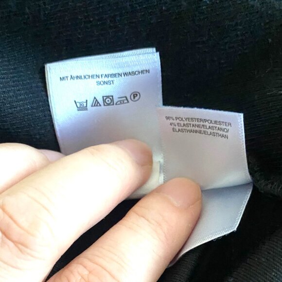 Rachel Roy Women Val Knot Front Crew Neck Long Sleeve Top Black XL - Picture 5 of 5